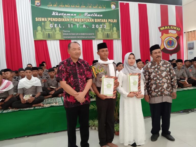 Subhanallah, Puluhan Bintara Polri di SPN Polda Maluku Khatam al-Quran