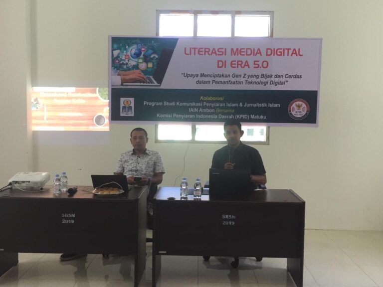 Gandeng KPID Maluku, Prodi KPI & Juris Uswah Diskusi Literasi Media Digital di Era 5.0