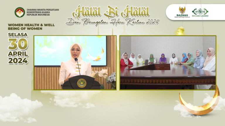 DWP IAIN Ambon Ikuti Halal bi Halal dan Seminar Kesehatan DWP Kemenag RI via Zoom