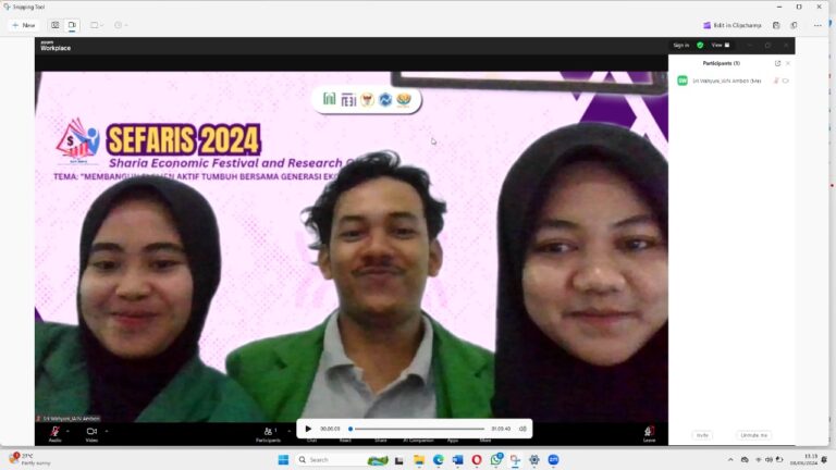 Mahasiswa FEBI IAIN Ambon Sabet Juara 2 Internasional Scientific Writing Competition 2024