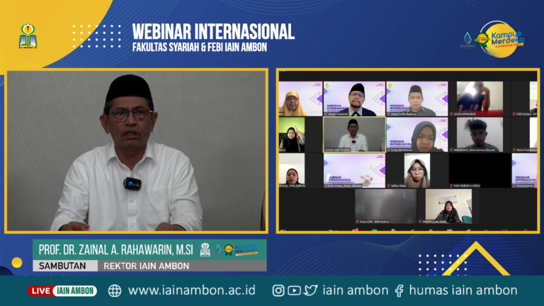 Kolaborasi Fakultas Syariah dan FEBI IAIN Ambon Gelar Webinar Internasional