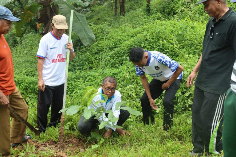 Sukseskan Program Ekoteologi Kemenag RI, Keluarga Besar IAIN Ambon Tanam Pohon Matoa