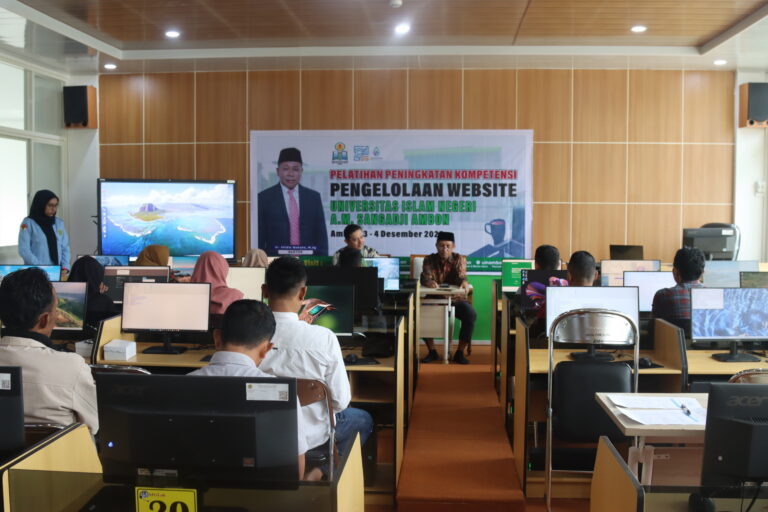 Pelatihan Peningkatan Kompetensi Pengelola Website UIN Ambon